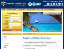 Tablet Screenshot of disabledcruiseclub.com